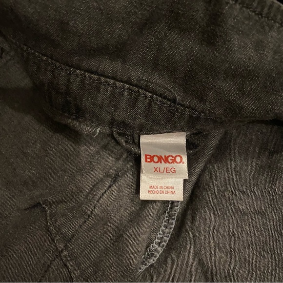 NWOT Bongo Gray Button Up Western Shirt - Picture 5 of 6